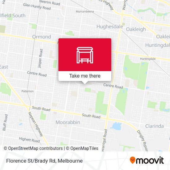 Florence St/Brady Rd map