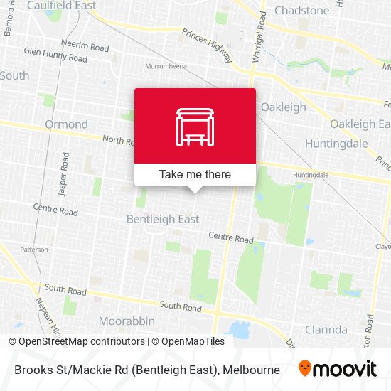 Brooks St / Mackie Rd (Bentleigh East) map