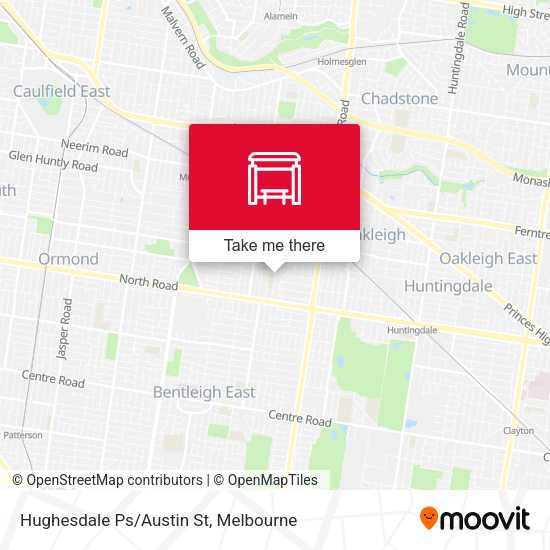 Hughesdale Ps/Austin St map