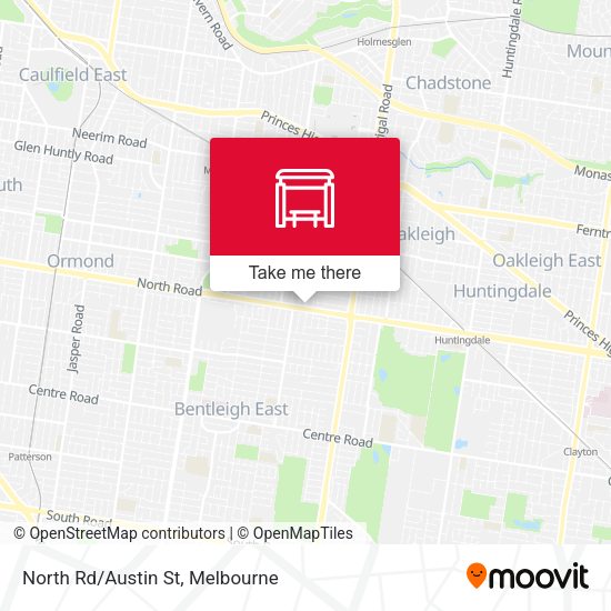 North Rd/Austin St map