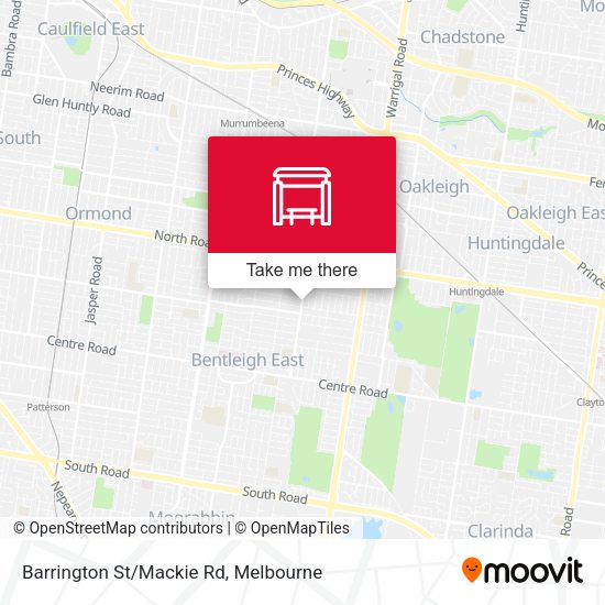 Barrington St/Mackie Rd map