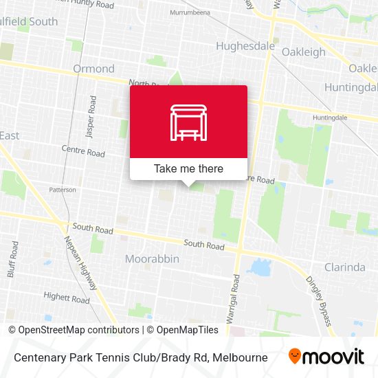 Centenary Park Tennis Club / Brady Rd map