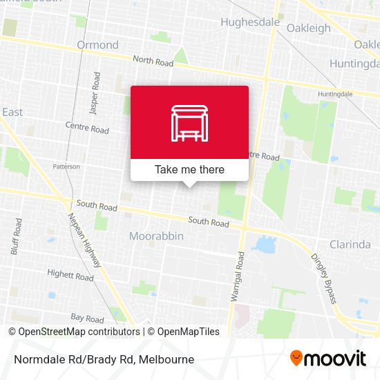 Normdale Rd/Brady Rd map