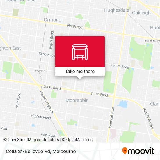 Celia St/Bellevue Rd map