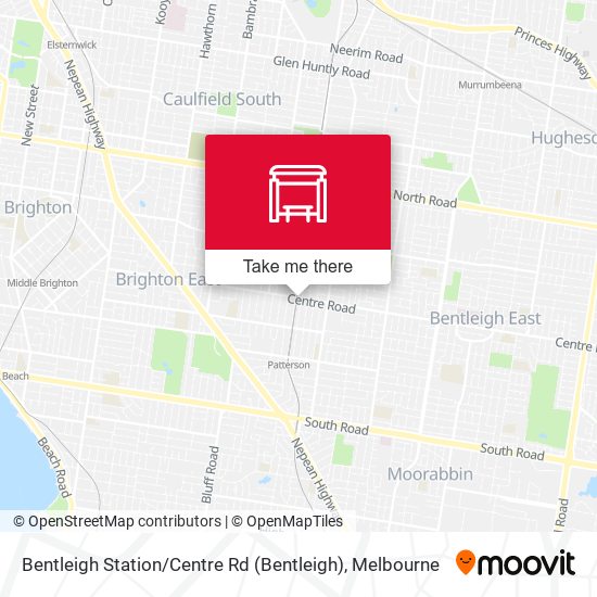 Mapa Bentleigh Station / Centre Rd
