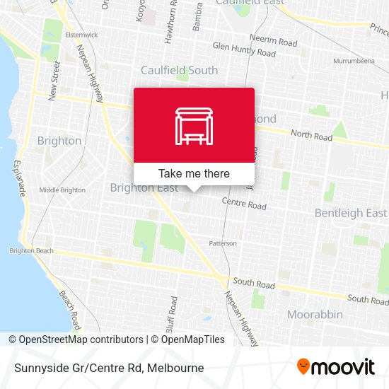 Sunnyside Gr/Centre Rd map