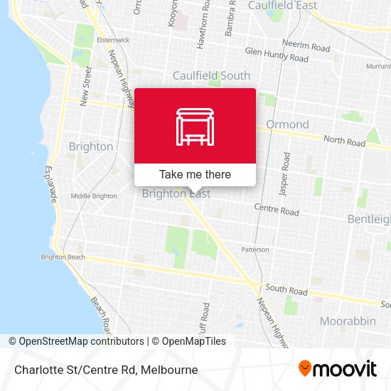 Charlotte St/Centre Rd map