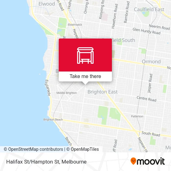 Halifax St/Hampton St map