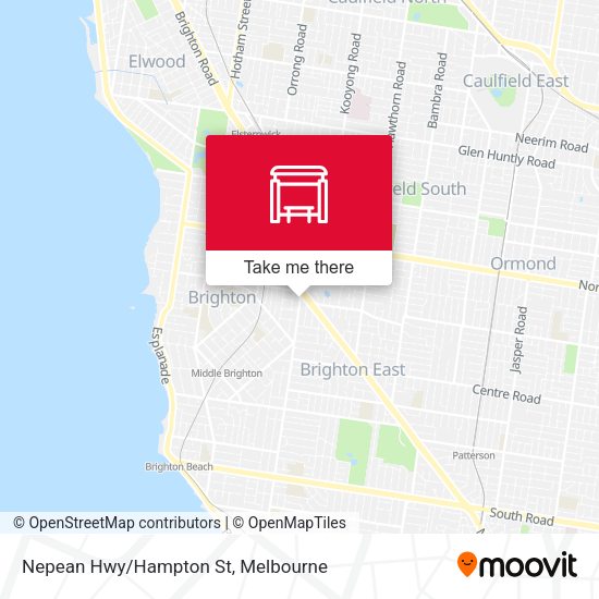 Nepean Hwy/Hampton St map
