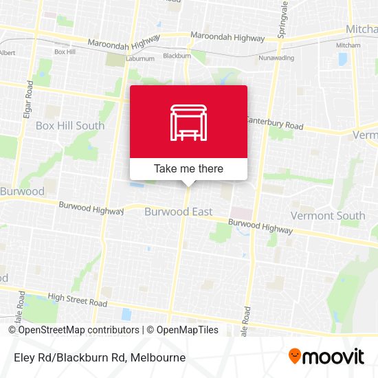 Eley Rd/Blackburn Rd map
