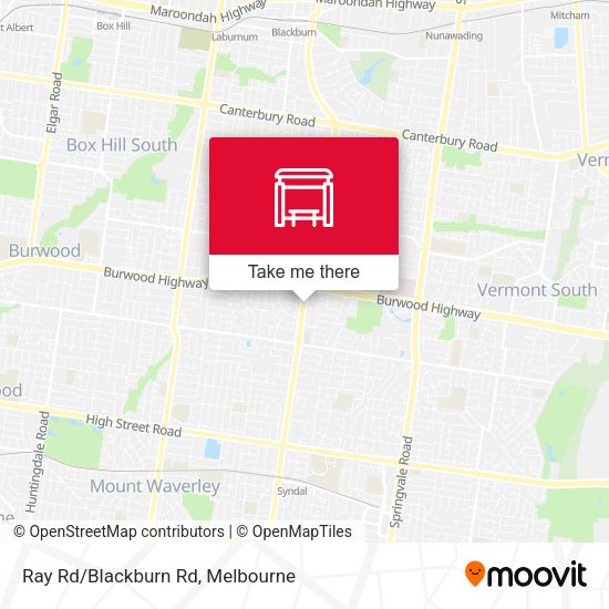 Ray Rd/Blackburn Rd map