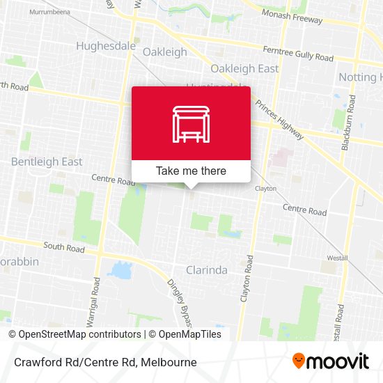 Crawford Rd/Centre Rd map
