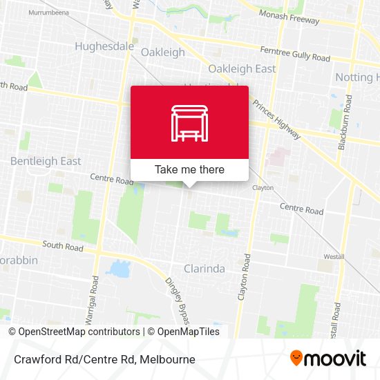 Crawford Rd/Centre Rd map