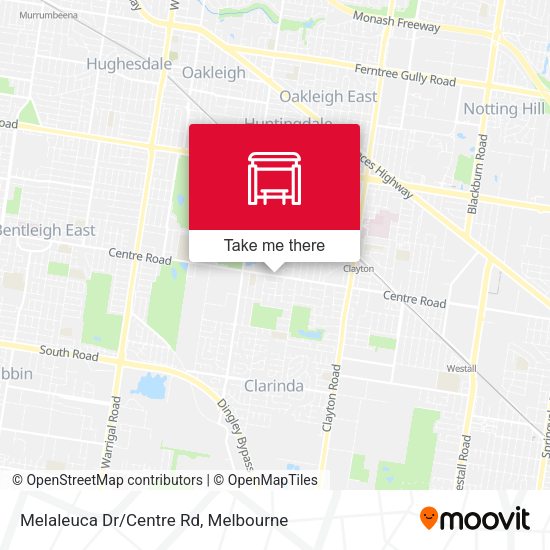 Melaleuca Dr/Centre Rd map