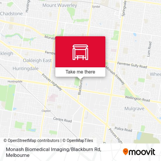 Monash Biomedical Imaging / Blackburn Rd map