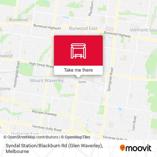 Mapa Syndal Station / Blackburn Rd (Glen Waverley)