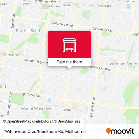 Witchwood Cres/Blackburn Rd map