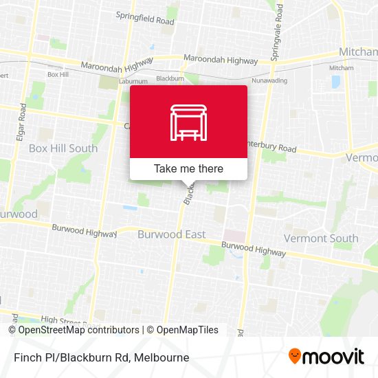 Finch Pl/Blackburn Rd map