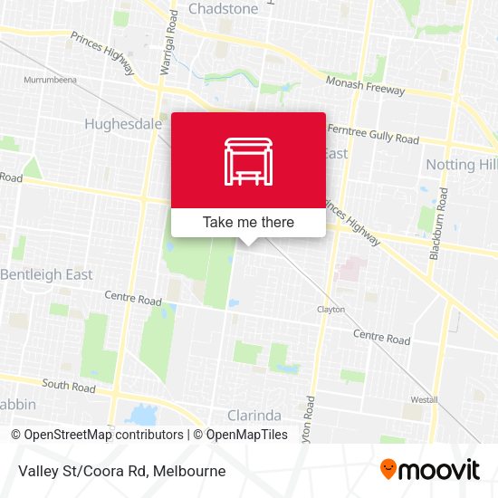 Valley St/Coora Rd map
