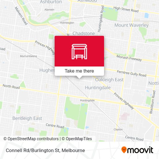 Connell Rd/Burlington St map