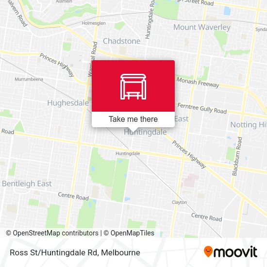 Ross St/Huntingdale Rd map