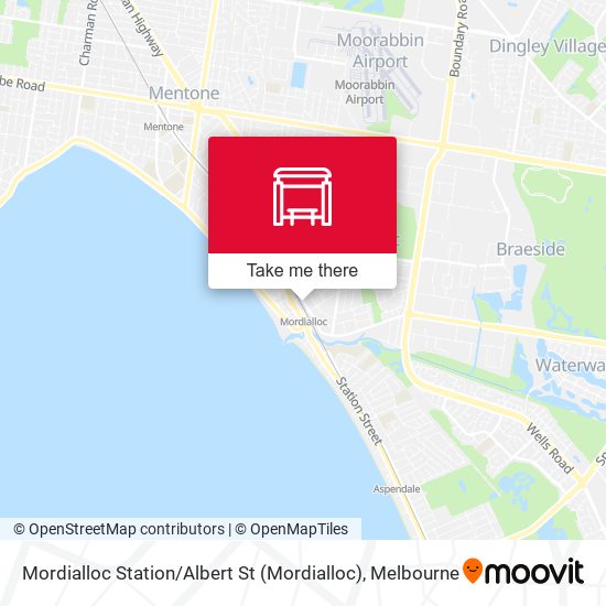 Mapa Mordialloc Station / Albert St