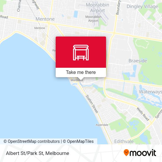 Albert St/Park St map