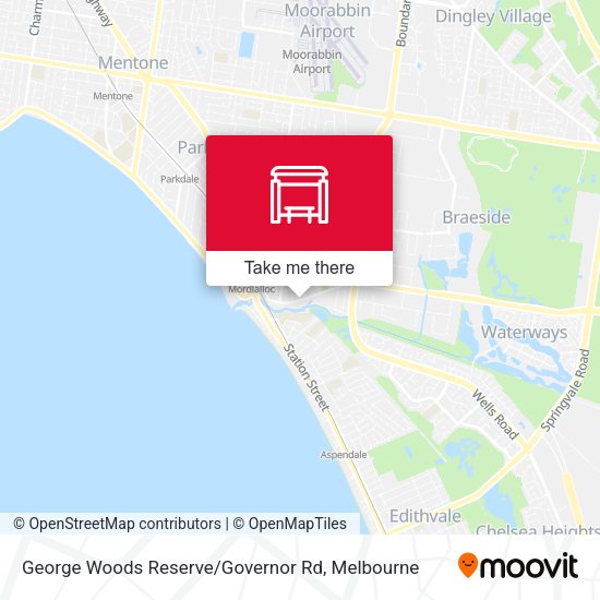 George Woods Reserve / Governor Rd map