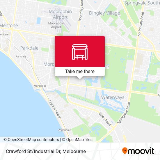 Crawford St/Industrial Dr map