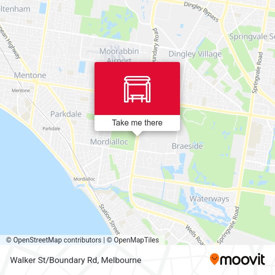 Walker St/Boundary Rd map