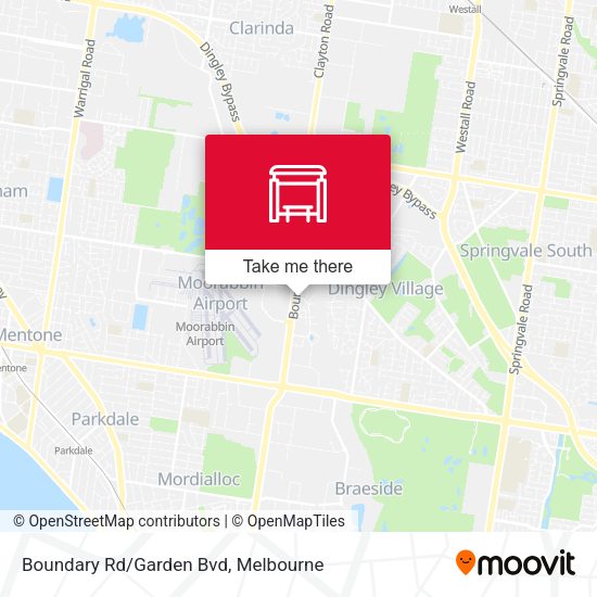 Boundary Rd/Garden Bvd map