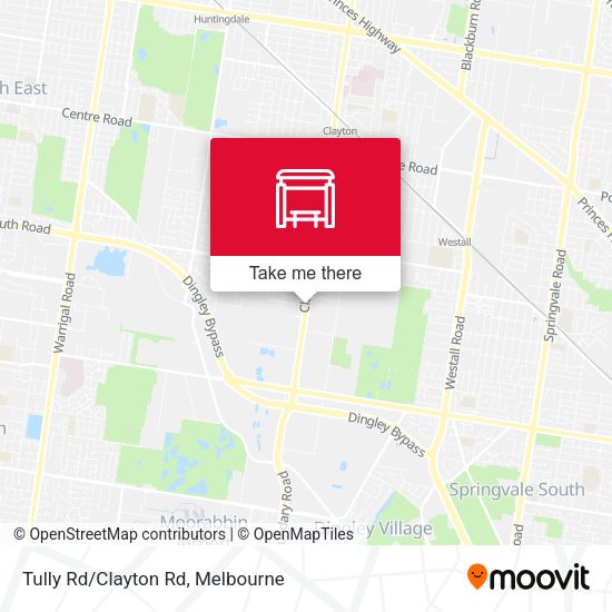 Tully Rd/Clayton Rd map