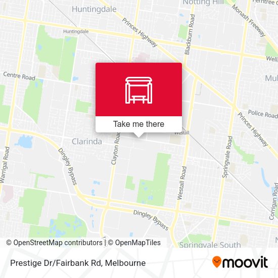 Prestige Dr/Fairbank Rd map