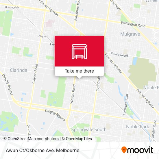 Awun Ct/Osborne Ave map
