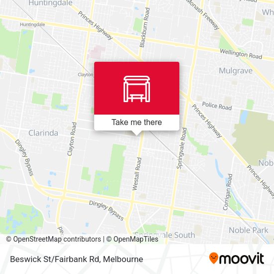Beswick St/Fairbank Rd map