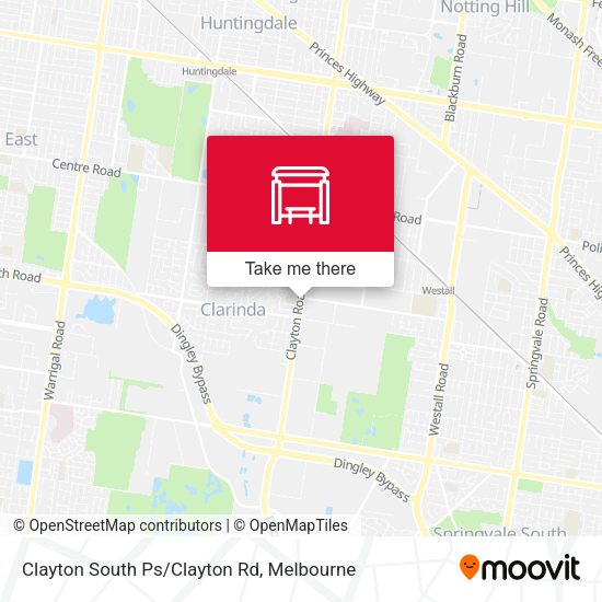 Clayton South Ps/Clayton Rd map