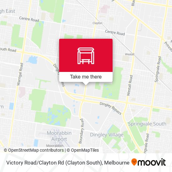 Mapa Victory Road / Clayton Rd (Clayton South)