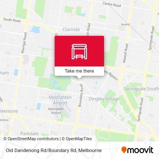 Old Dandenong Rd/Boundary Rd map