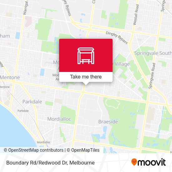 Boundary Rd/Redwood Dr map