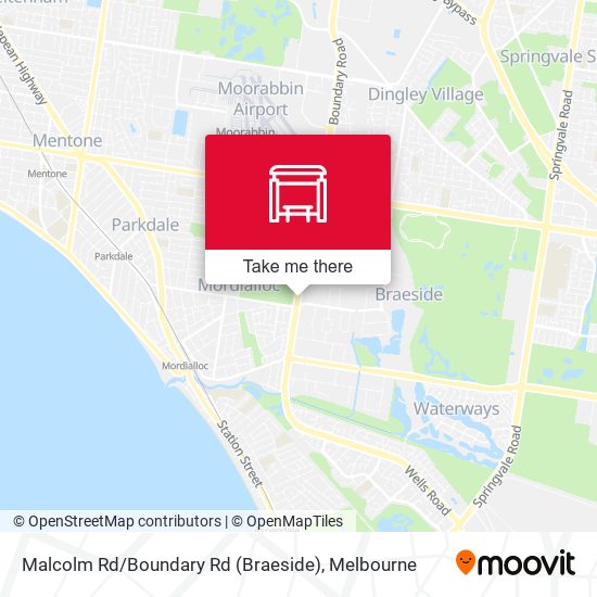 Mapa Malcolm Rd / Boundary Rd (Braeside)