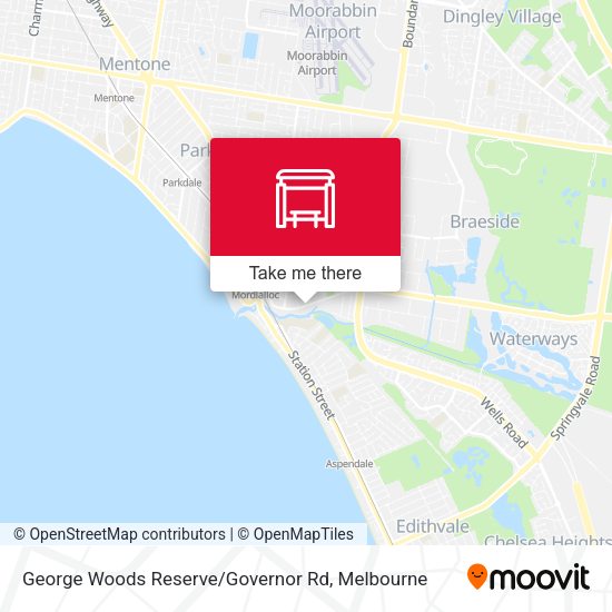 George Woods Reserve / Governor Rd map