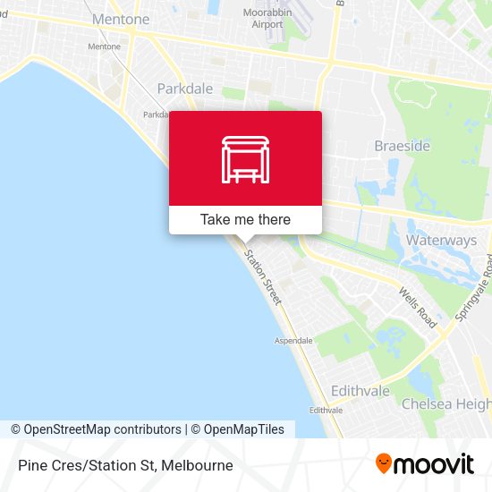 Pine Cres/Station St map