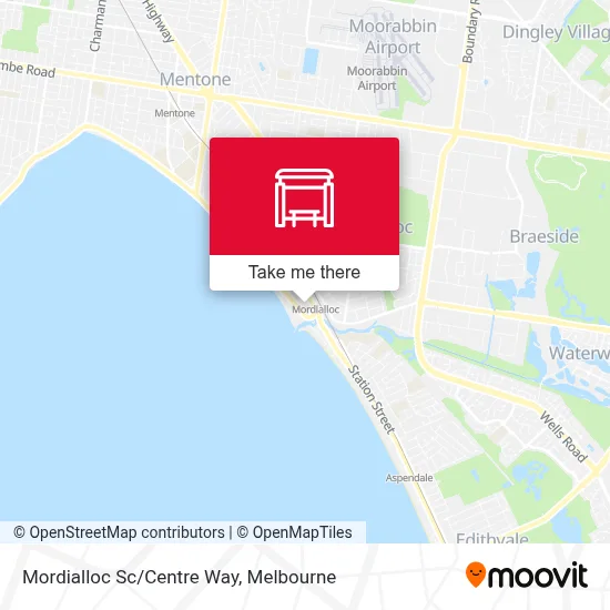 Mapa Mordialloc Sc/Centre Way