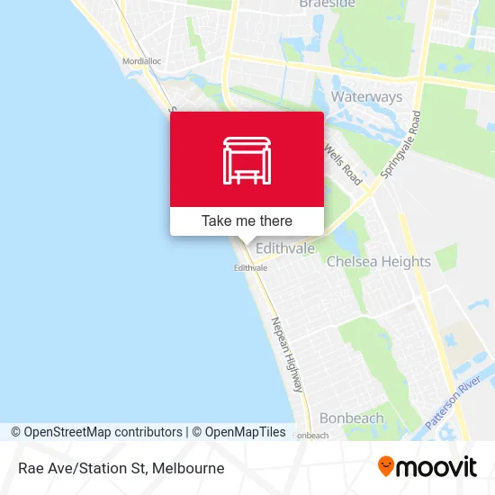 Mapa Rae Ave/Station St