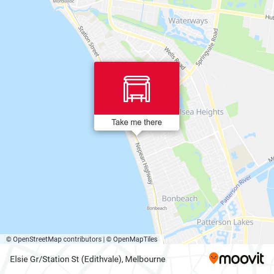 Elsie Gr / Station St (Edithvale) map