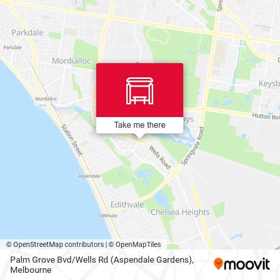 Palm Grove Bvd / Wells Rd (Aspendale Gardens) map