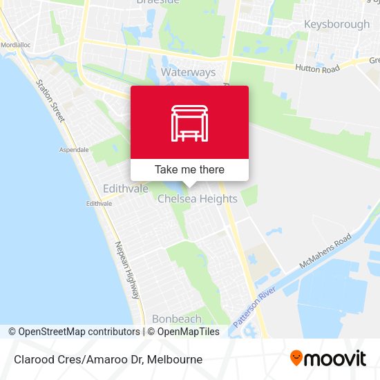 Clarood Cres/Amaroo Dr map
