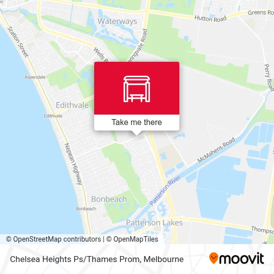 Mapa Chelsea Heights Ps/Thames Prom