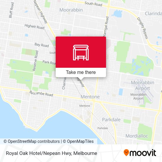 Royal Oak Hotel/Nepean Hwy map