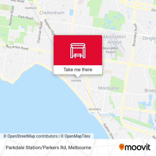 Parkdale Station/Parkers Rd map